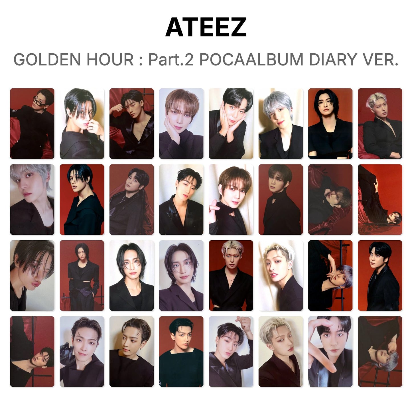 ATEEZ GOLDEN HOUR : Part.2 POCAALBUM DIARY VER. Official Photocard