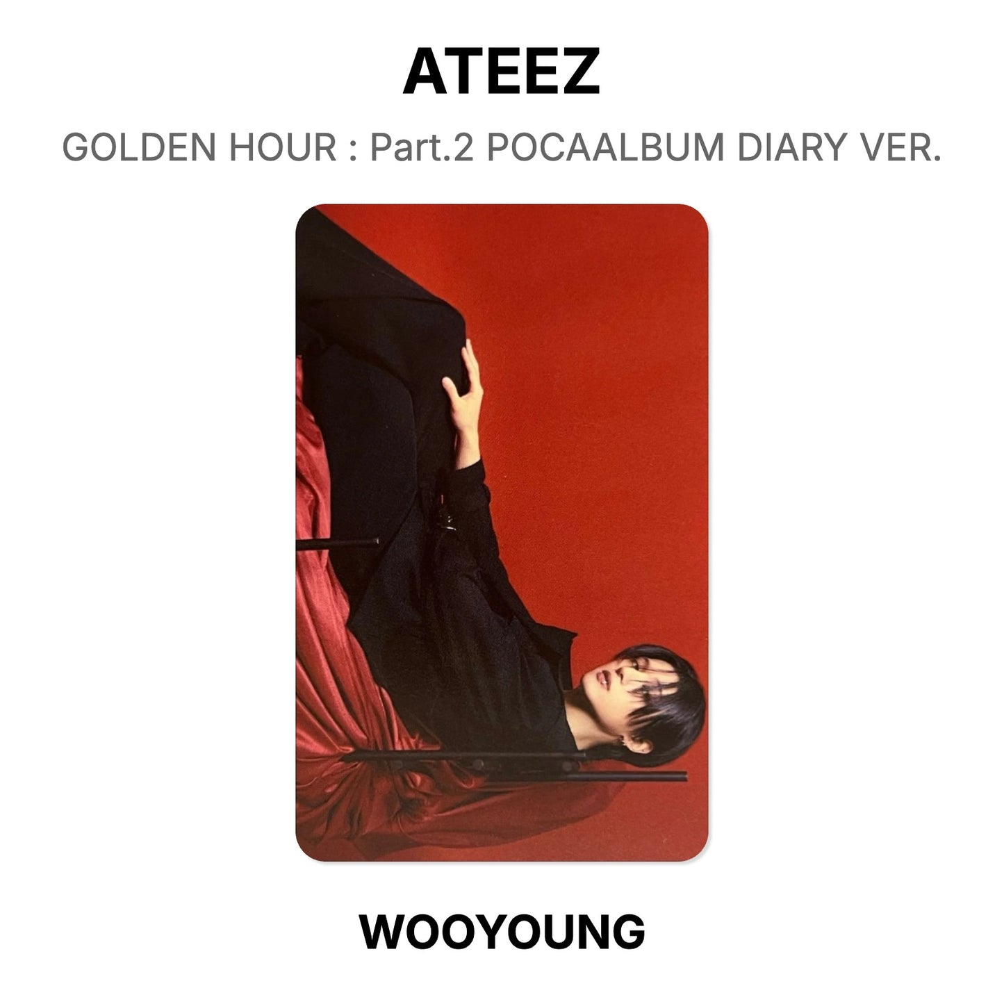 ATEEZ GOLDEN HOUR : Part.2 POCAALBUM DIARY VER. Official Photocard