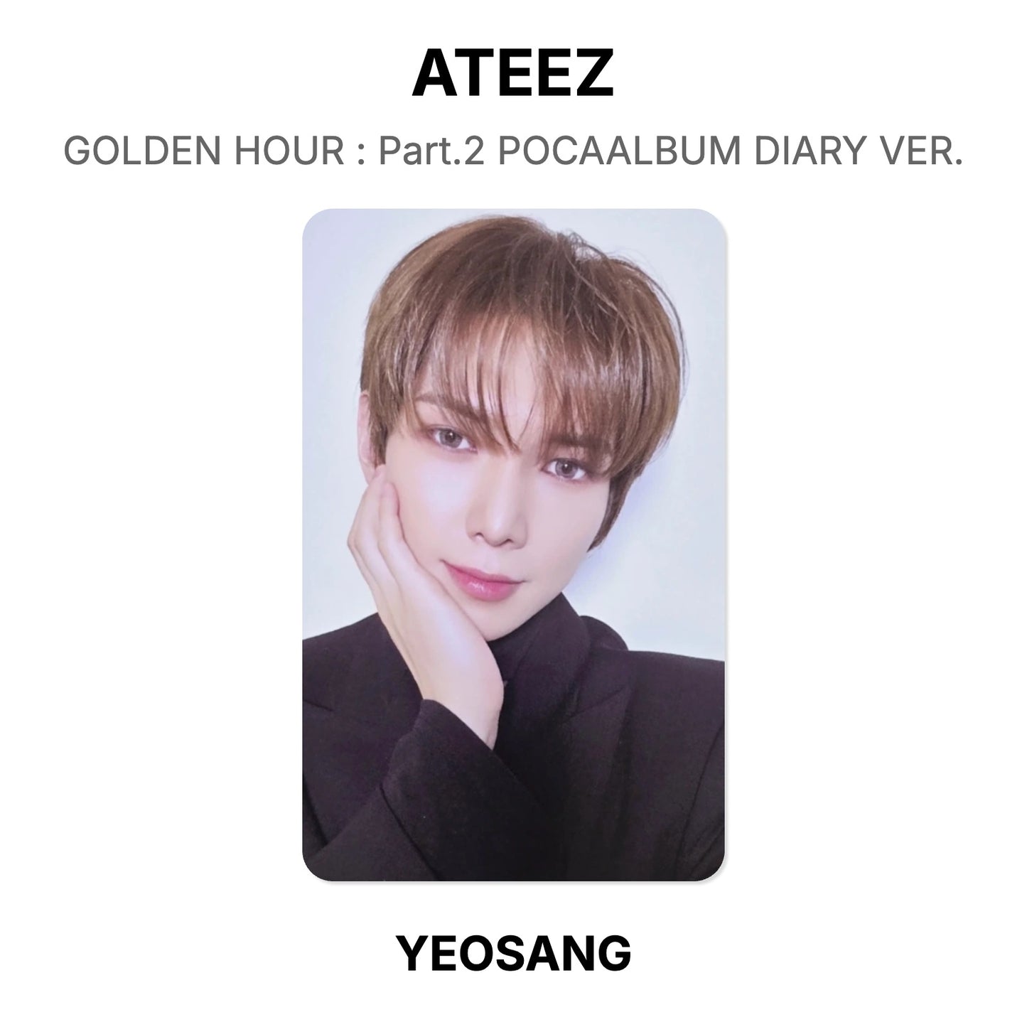 ATEEZ GOLDEN HOUR : Part.2 POCAALBUM DIARY VER. Official Photocard