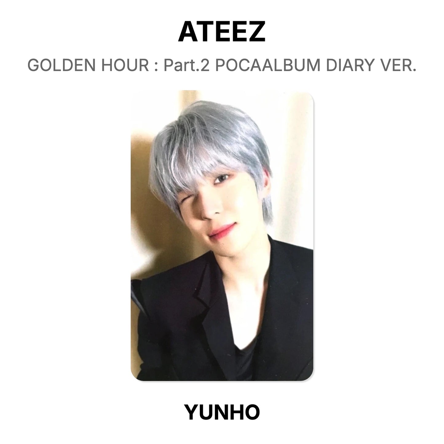 ATEEZ GOLDEN HOUR : Part.2 POCAALBUM DIARY VER. Official Photocard