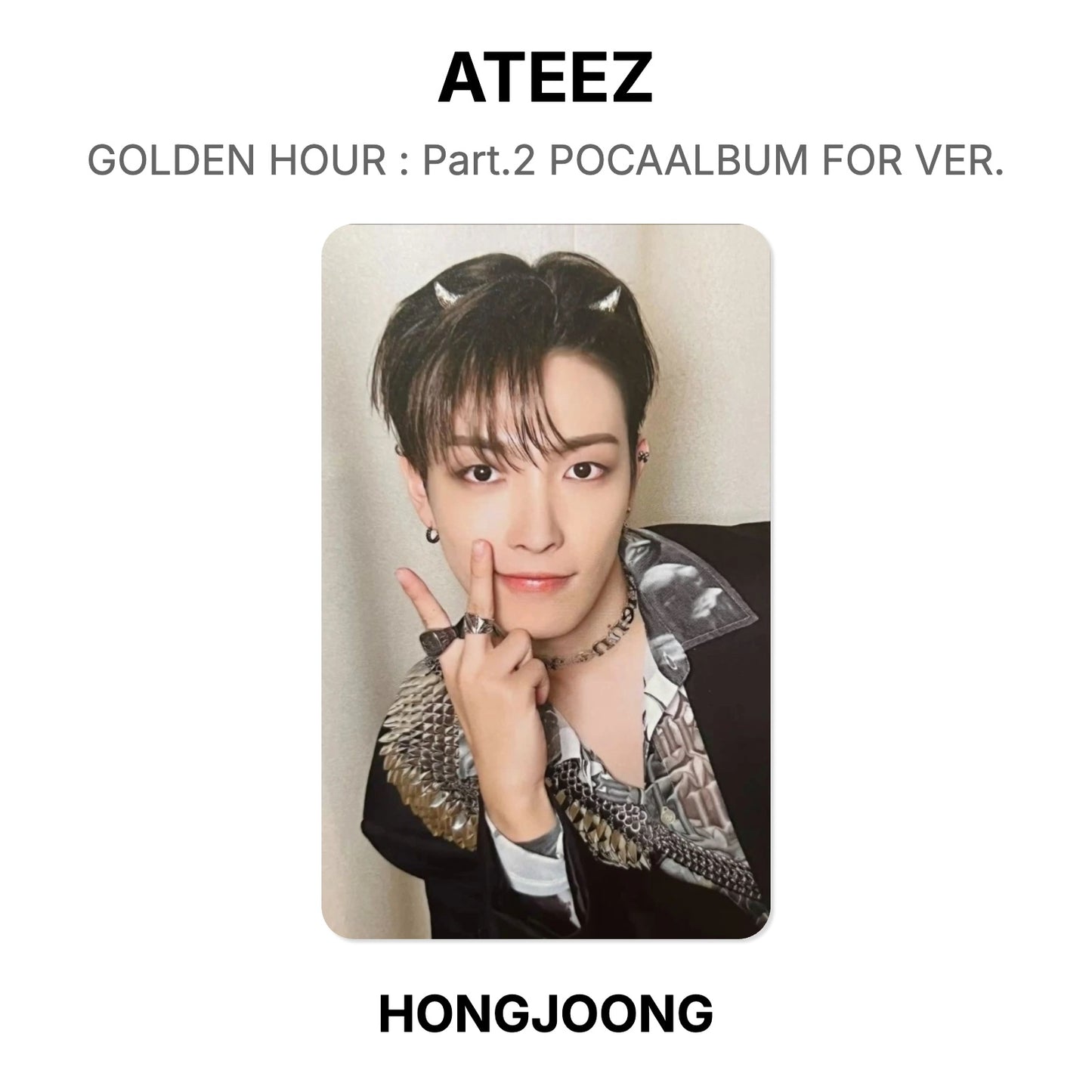 ATEEZ GOLDEN HOUR : Part.2 POCAALBUM FOR VER. Official Photocard