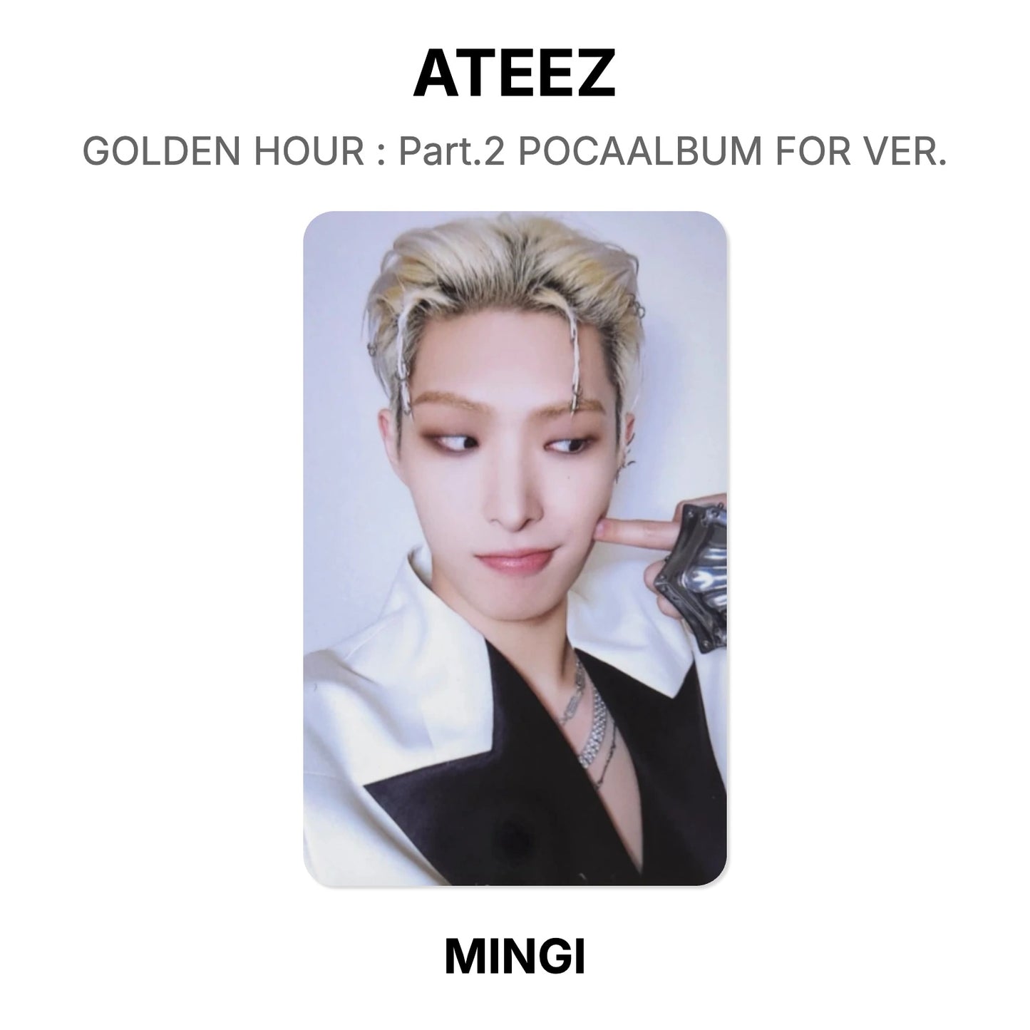 ATEEZ GOLDEN HOUR : Part.2 POCAALBUM FOR VER. Official Photocard