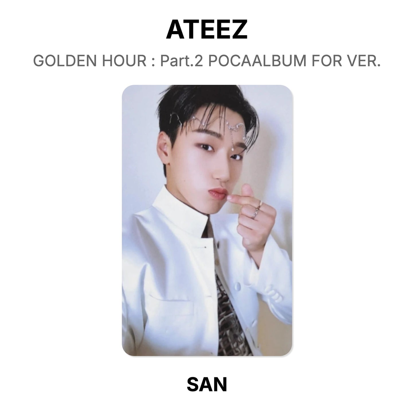 ATEEZ GOLDEN HOUR : Part.2 POCAALBUM FOR VER. Official Photocard