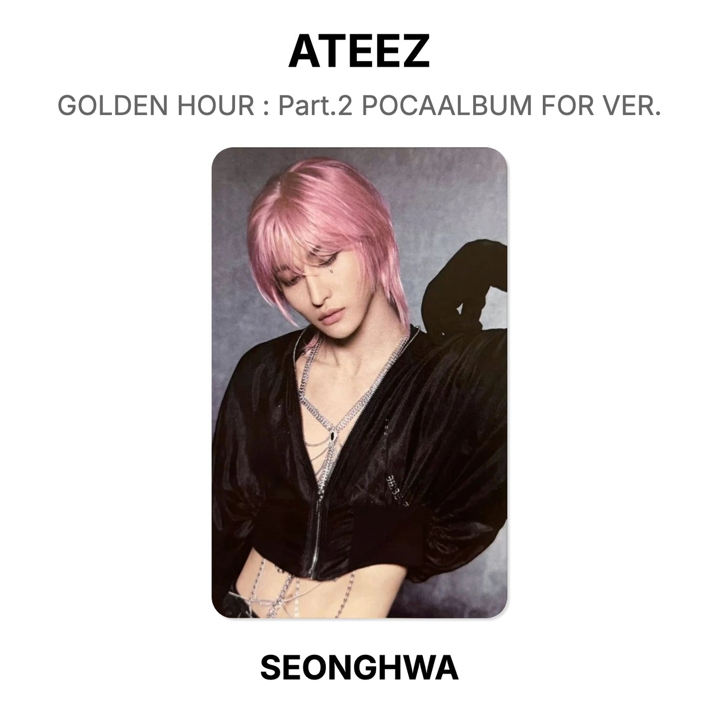 ATEEZ GOLDEN HOUR : Part.2 POCAALBUM FOR VER. Official Photocard
