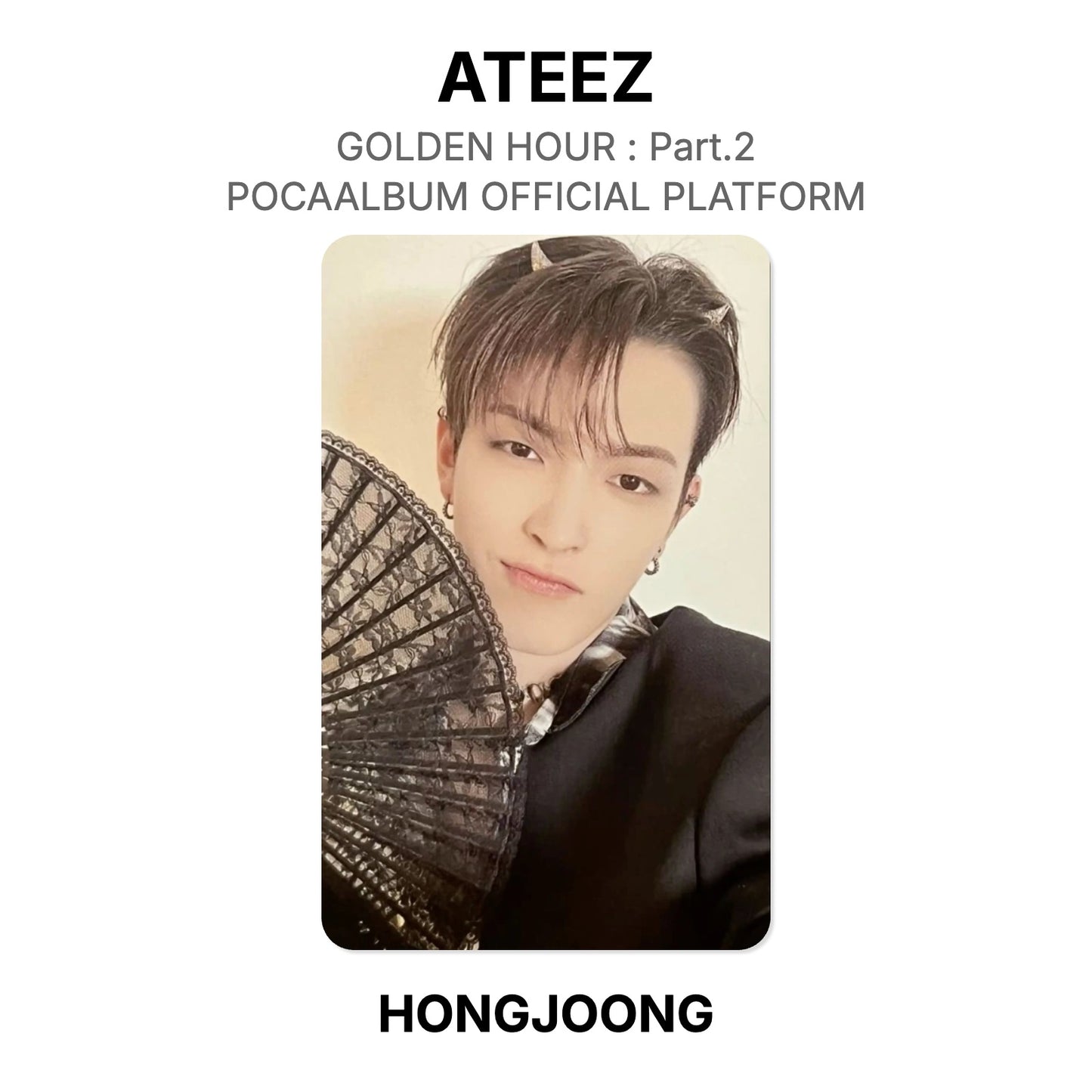 ATEEZ GOLDEN HOUR : Part.2 POCAALBUM OFFICIAL PLATFORM Official Photocard