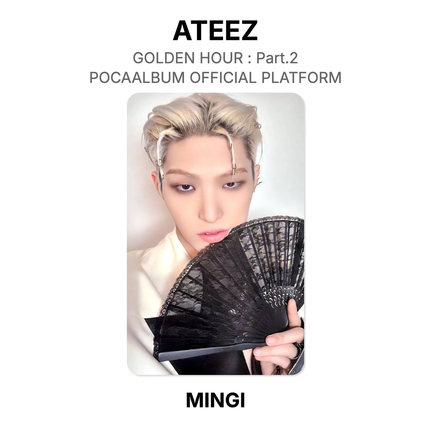 ATEEZ GOLDEN HOUR : Part.2 POCAALBUM OFFICIAL PLATFORM Official Photocard