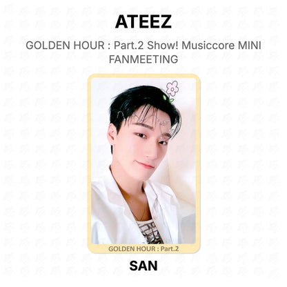 ATEEZ GOLDEN HOUR : Part.2 Show! Musiccore MINI FANMEETING Official Photocard
