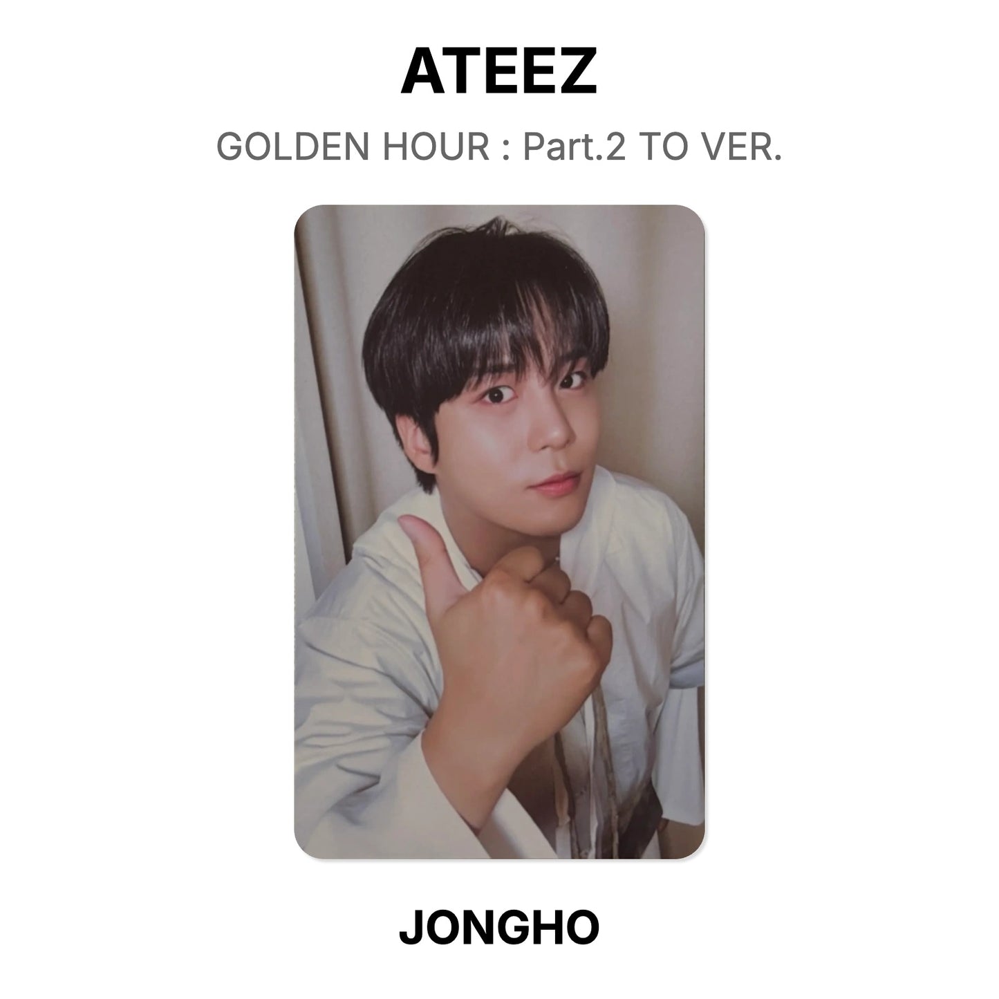 ATEEZ GOLDEN HOUR : Part.2 TO VER. Official Photocard