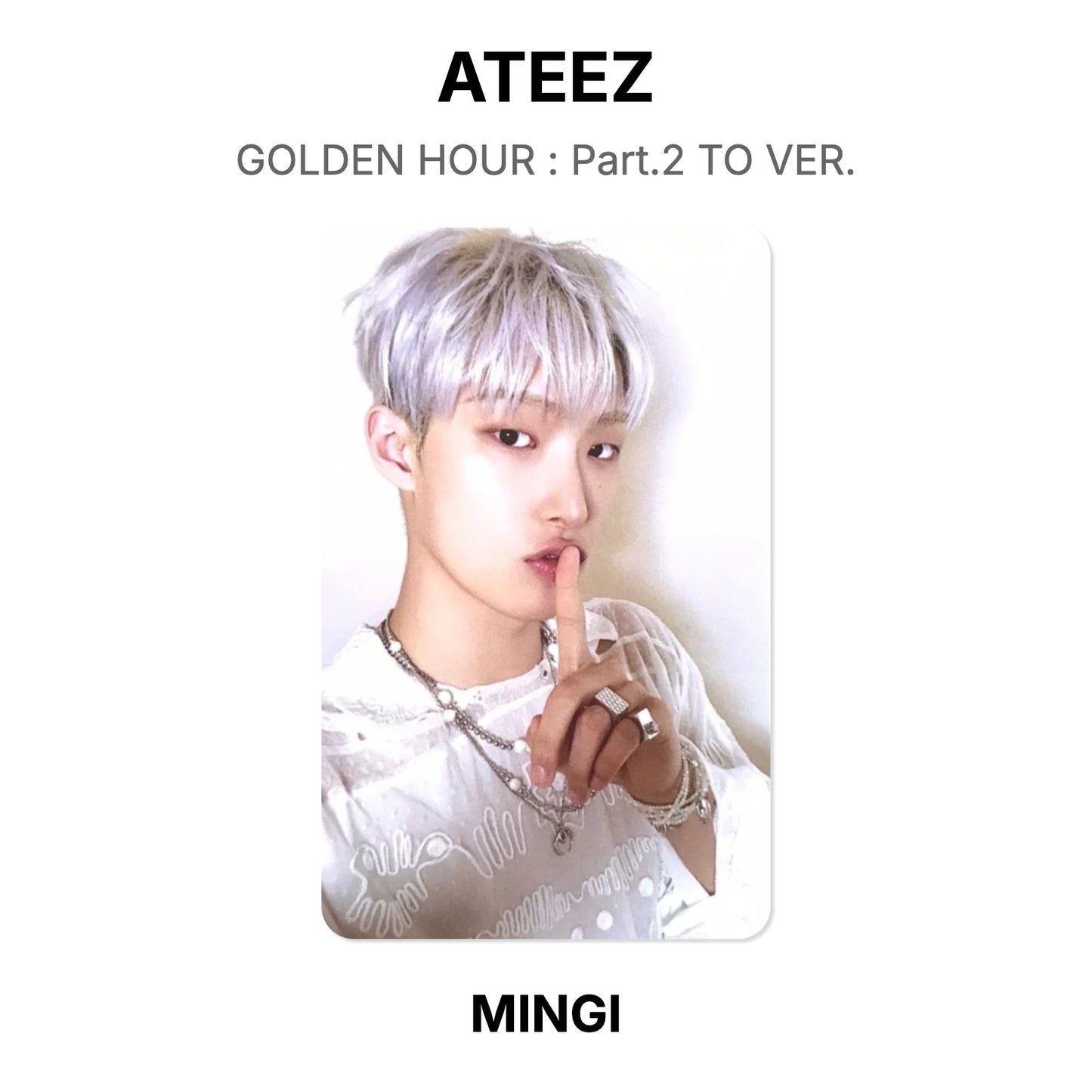 ATEEZ GOLDEN HOUR : Part.2 TO VER. Official Photocard