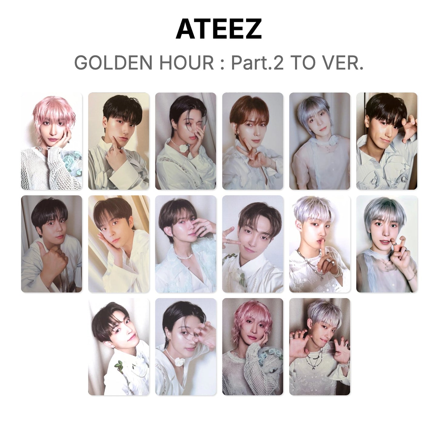 ATEEZ GOLDEN HOUR : Part.2 TO VER. Official Photocard