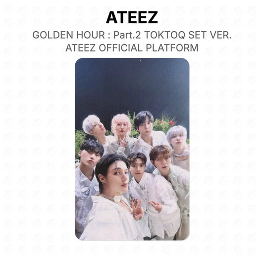 ATEEZ GOLDEN HOUR : Part.2 TOKTOQ SET VER. ATEEZ OFFICIAL PLATFORM Official Photocard