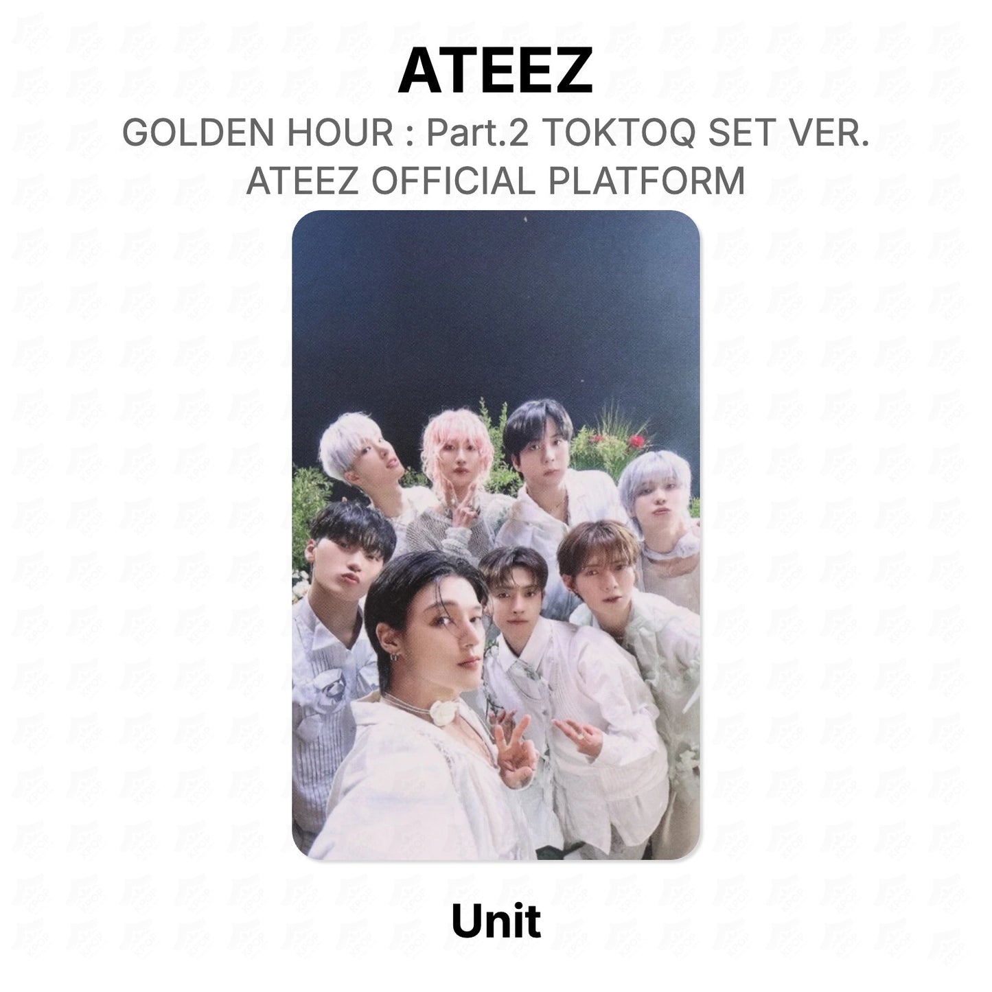 ATEEZ GOLDEN HOUR : Part.2 TOKTOQ SET VER. ATEEZ OFFICIAL PLATFORM Official Photocard