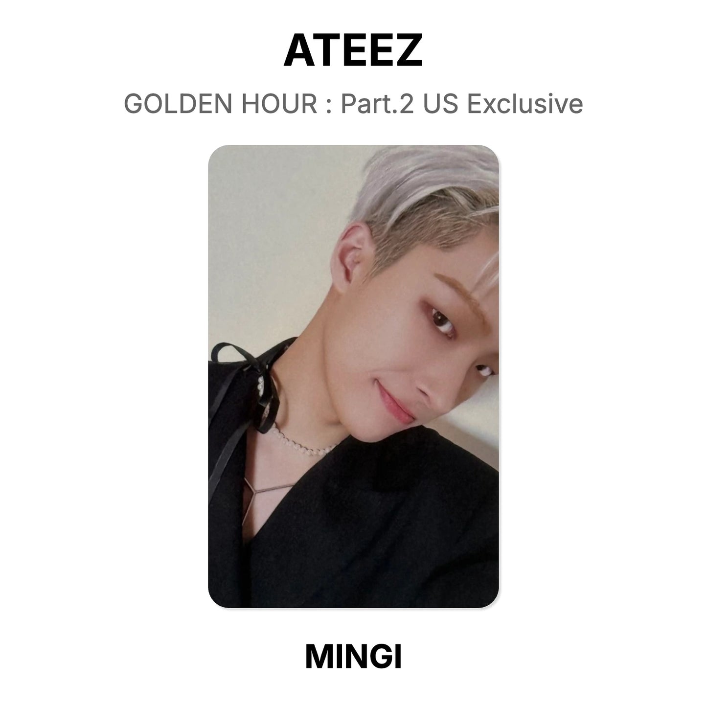 ATEEZ GOLDEN HOUR : Part.2 US Exclusive photocard officielle