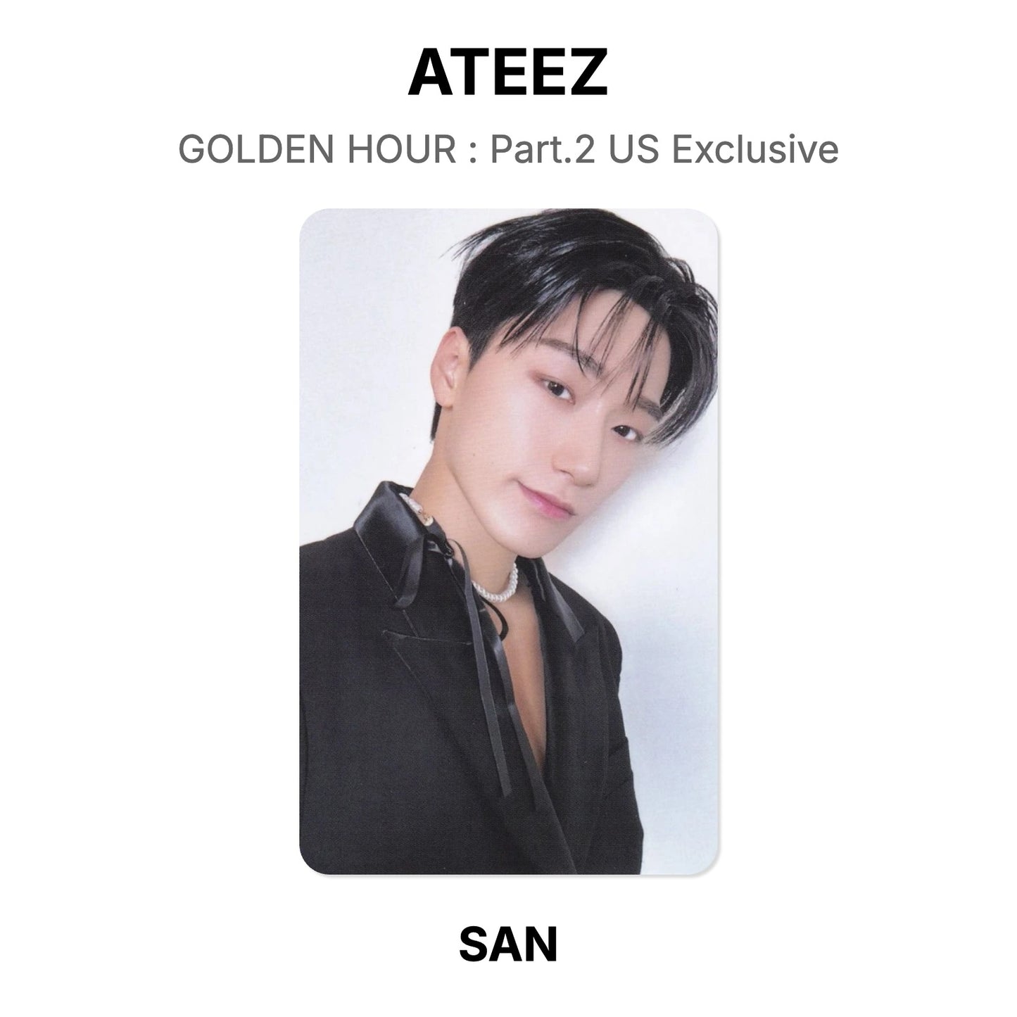 ATEEZ GOLDEN HOUR : Part.2 US Exclusive photocard officielle