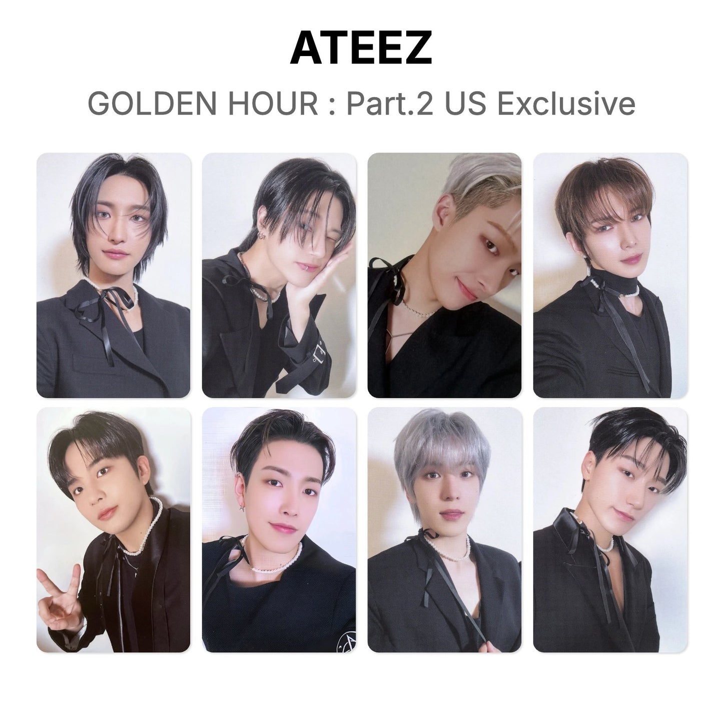 ATEEZ GOLDEN HOUR : Part.2 US Exclusive photocard officielle