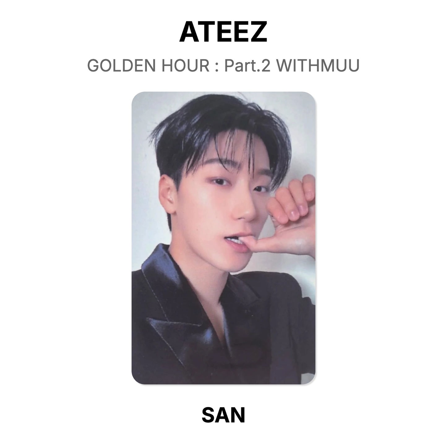 ATEEZ GOLDEN HOUR : Part.2 WITHMUU Official Photocard