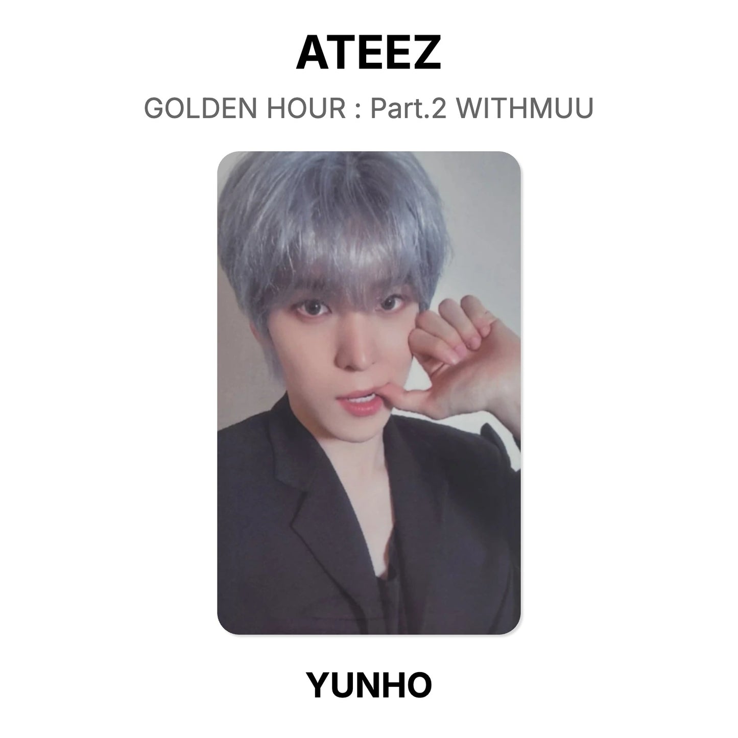 ATEEZ GOLDEN HOUR : Part.2 WITHMUU Official Photocard