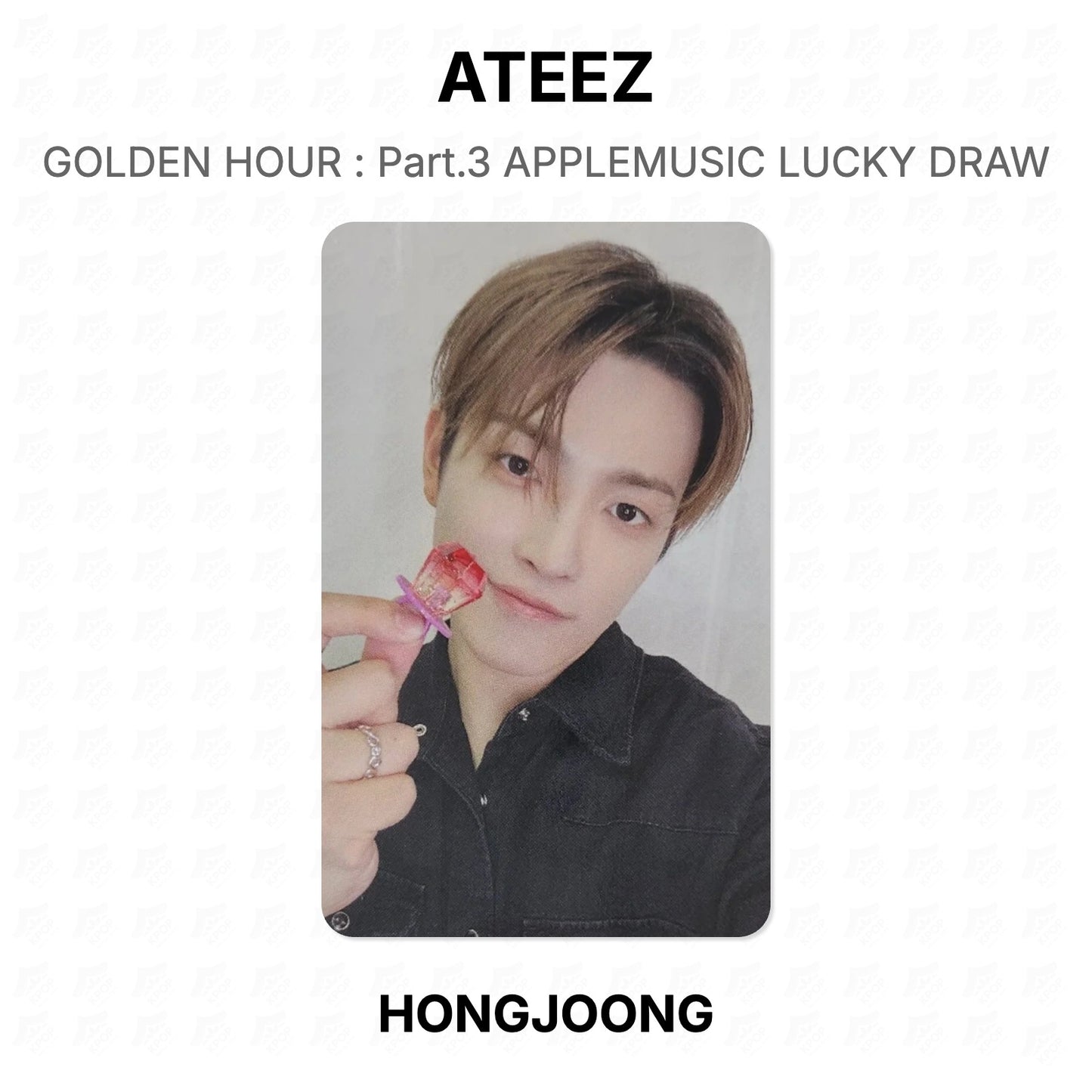 ATEEZ GOLDEN HOUR : Part.3 APPLEMUSIC LUCKY DRAW Official Photocard