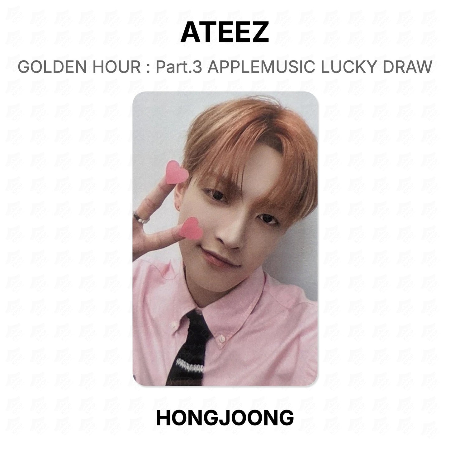 ATEEZ GOLDEN HOUR : Part.3 APPLEMUSIC LUCKY DRAW Official Photocard