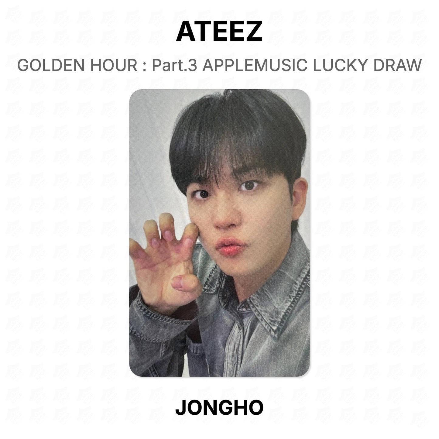 ATEEZ GOLDEN HOUR : Part.3 APPLEMUSIC LUCKY DRAW Official Photocard