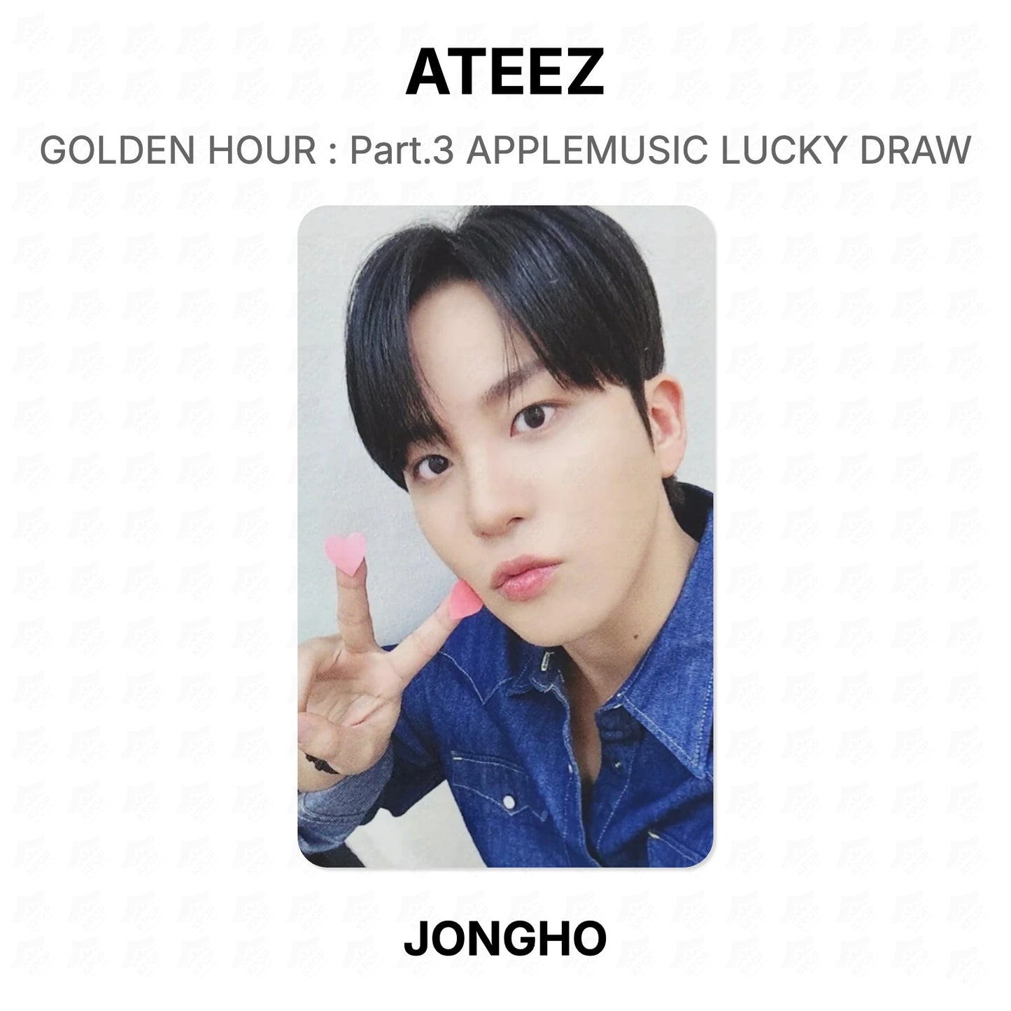 ATEEZ GOLDEN HOUR : Part.3 APPLEMUSIC LUCKY DRAW Official Photocard