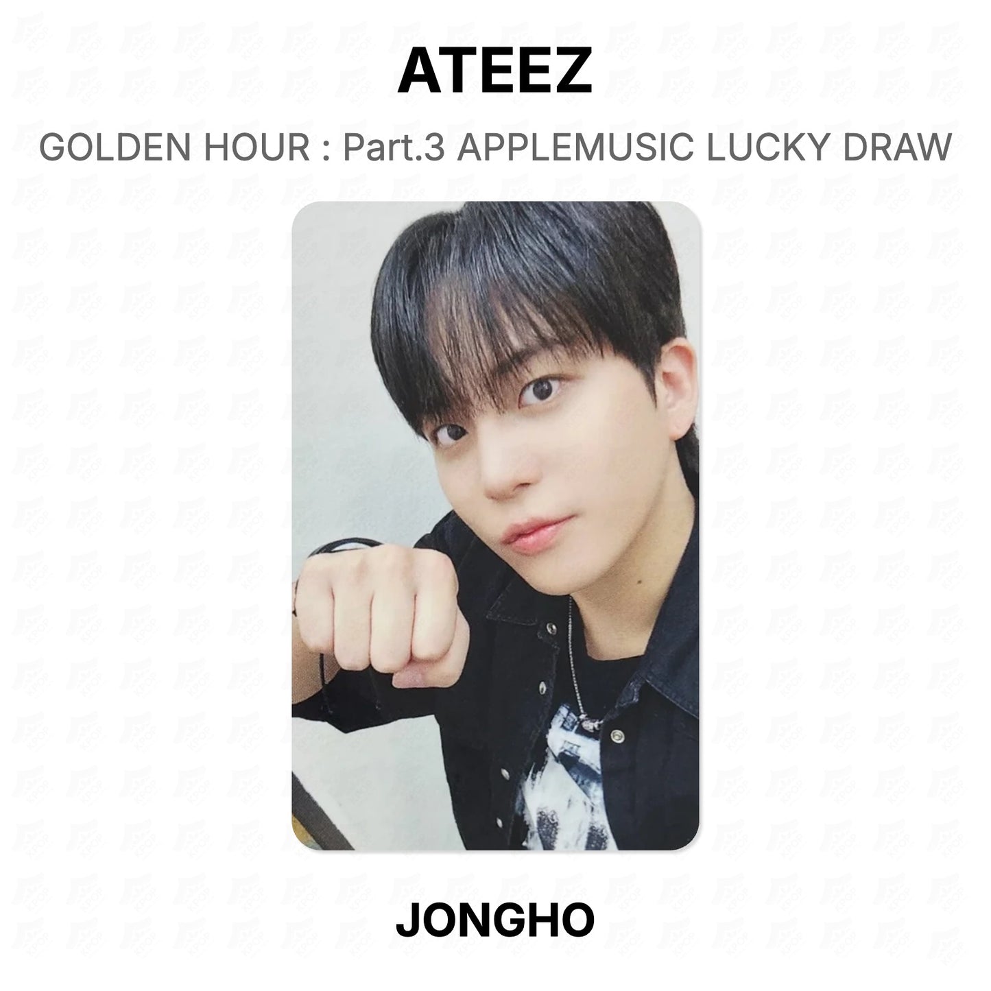 ATEEZ GOLDEN HOUR : Part.3 APPLEMUSIC LUCKY DRAW Official Photocard