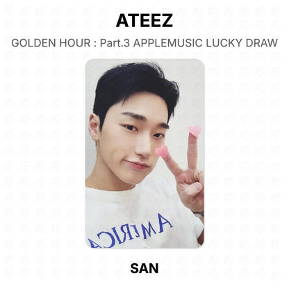 ATEEZ GOLDEN HOUR : Part.3 APPLEMUSIC LUCKY DRAW Official Photocard
