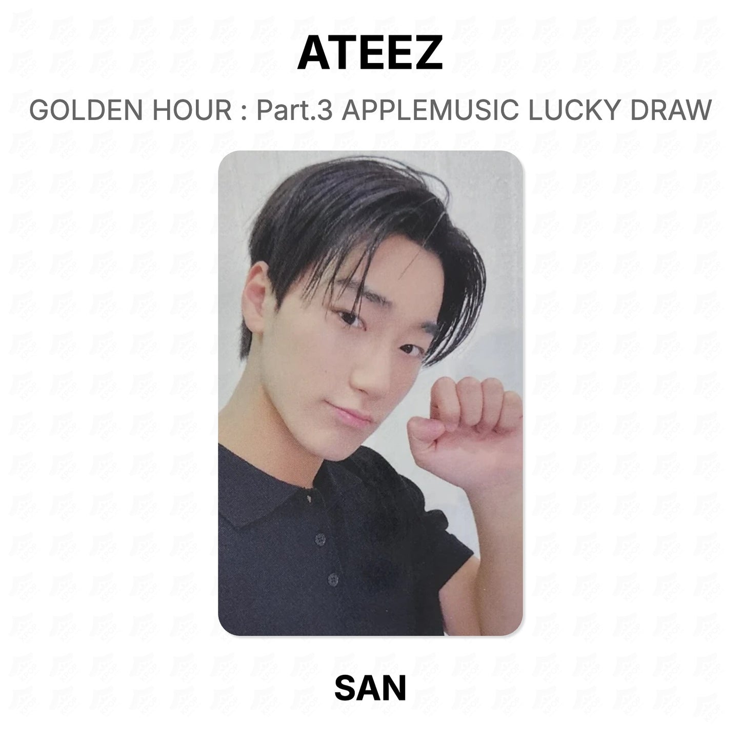 ATEEZ GOLDEN HOUR : Part.3 APPLEMUSIC LUCKY DRAW Official Photocard