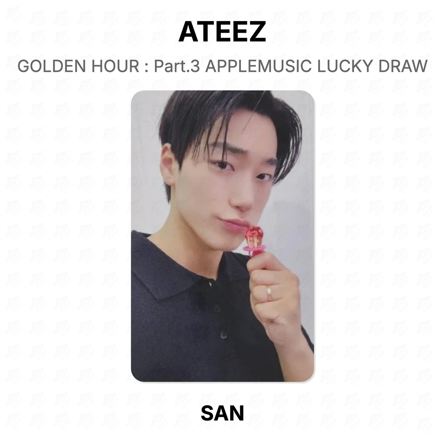 ATEEZ GOLDEN HOUR : Part.3 APPLEMUSIC LUCKY DRAW Official Photocard