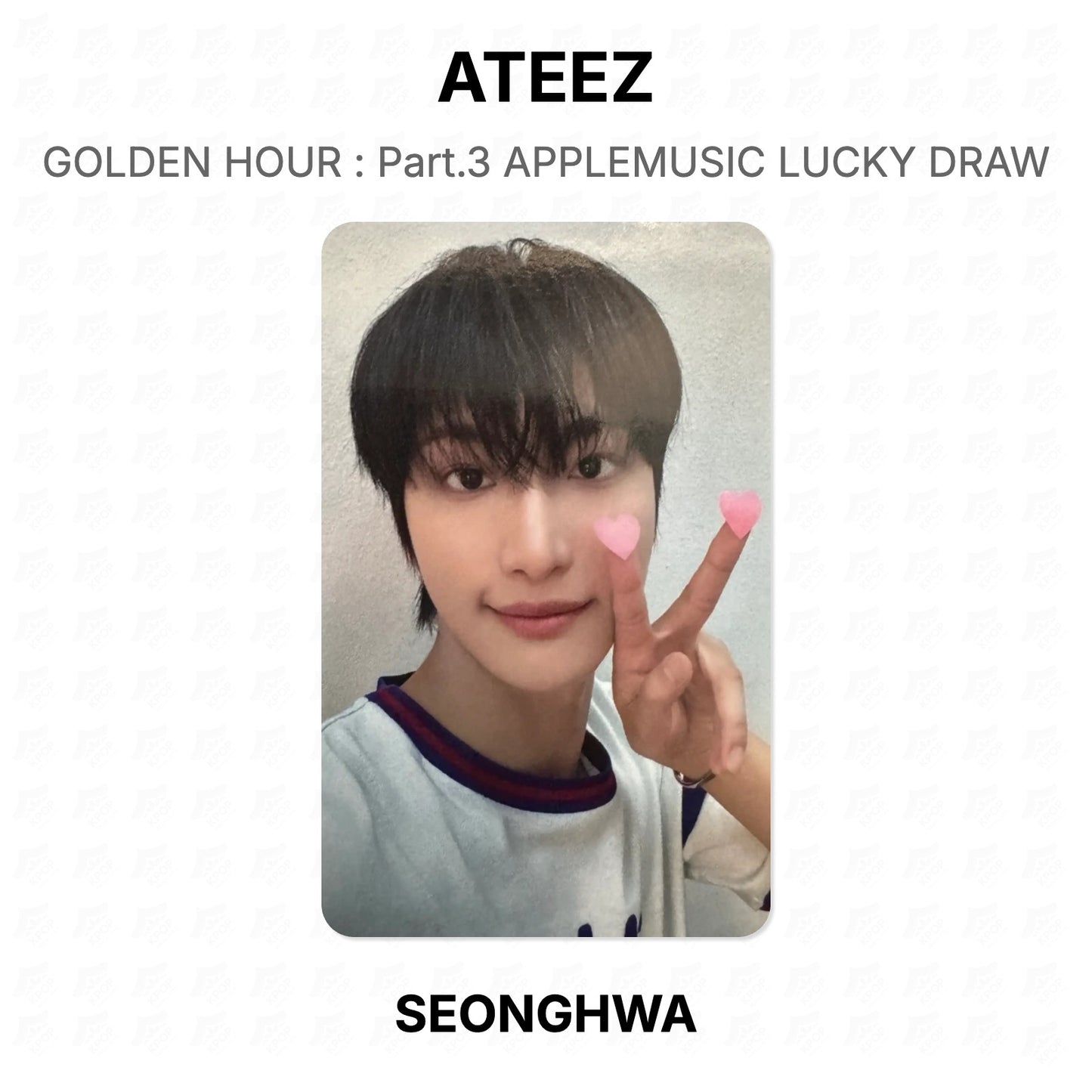 ATEEZ GOLDEN HOUR : Part.3 APPLEMUSIC LUCKY DRAW Official Photocard