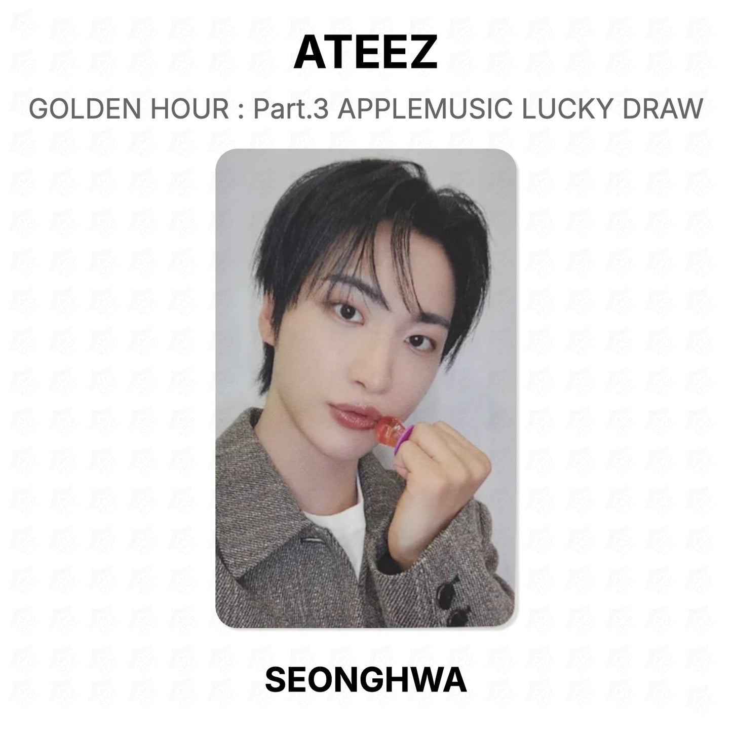 ATEEZ GOLDEN HOUR : Part.3 APPLEMUSIC LUCKY DRAW Official Photocard