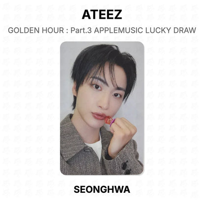 ATEEZ GOLDEN HOUR : Part.3 APPLEMUSIC LUCKY DRAW Official Photocard