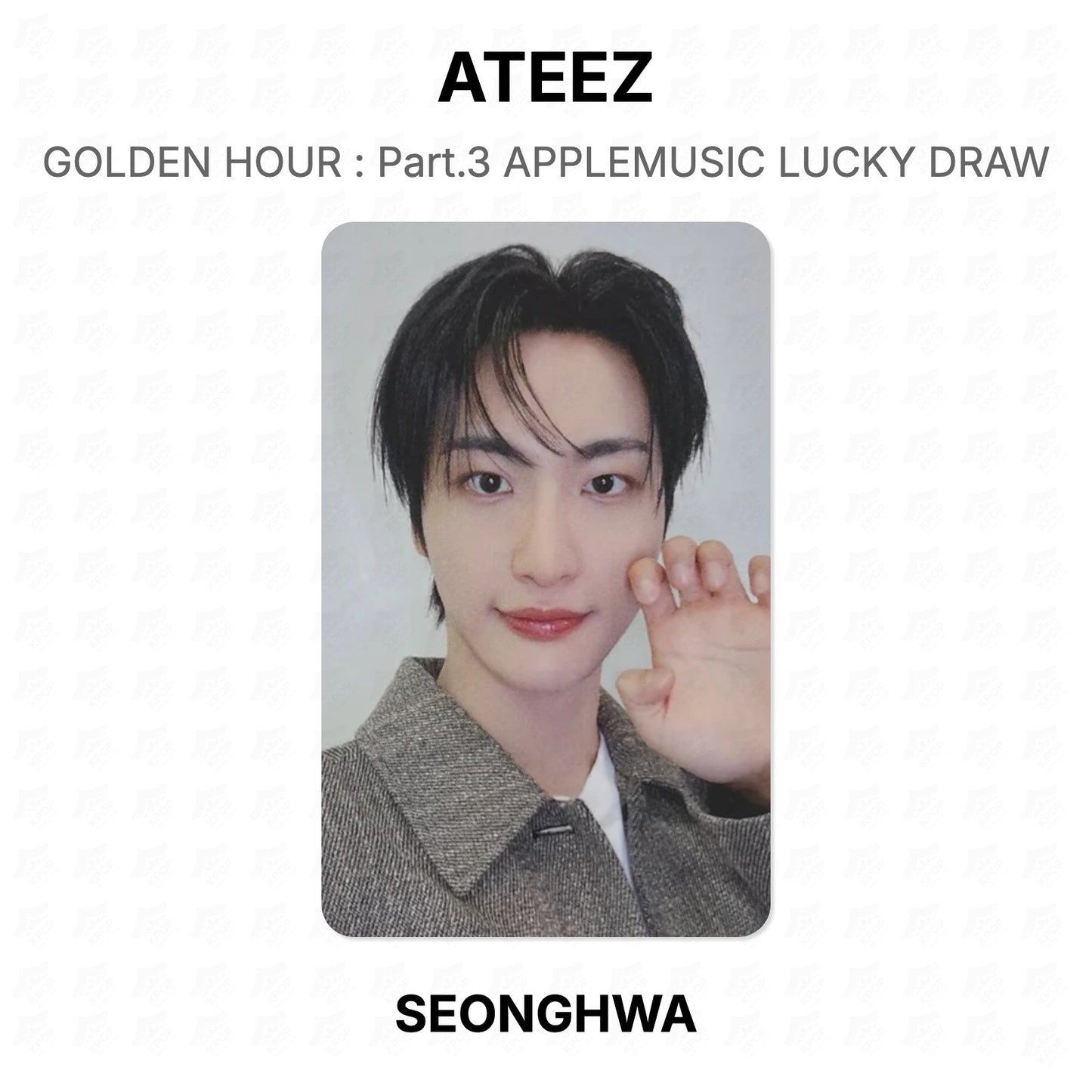 ATEEZ GOLDEN HOUR : Part.3 APPLEMUSIC LUCKY DRAW Official Photocard