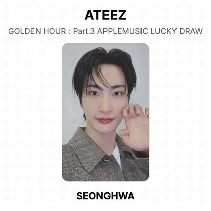 ATEEZ GOLDEN HOUR : Part.3 APPLEMUSIC LUCKY DRAW Official Photocard