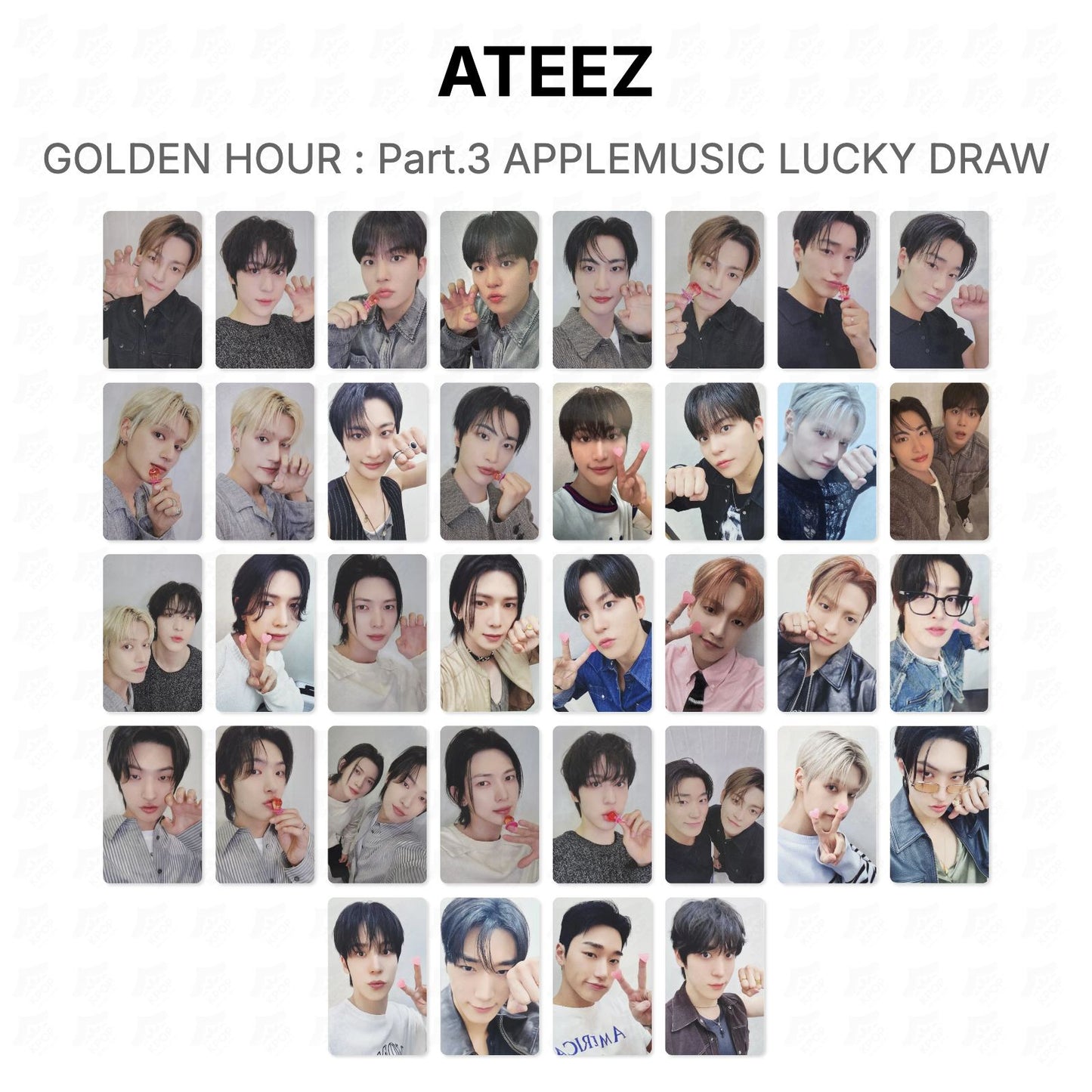 ATEEZ GOLDEN HOUR : Part.3 APPLEMUSIC LUCKY DRAW Official Photocard