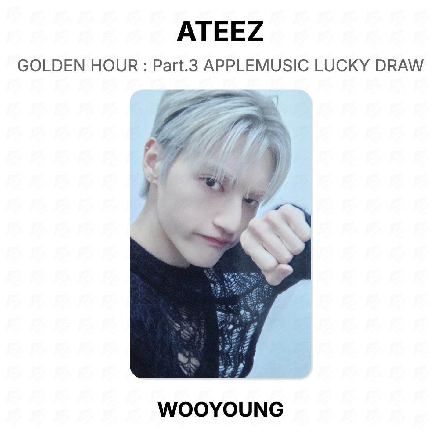 ATEEZ GOLDEN HOUR : Part.3 APPLEMUSIC LUCKY DRAW Official Photocard