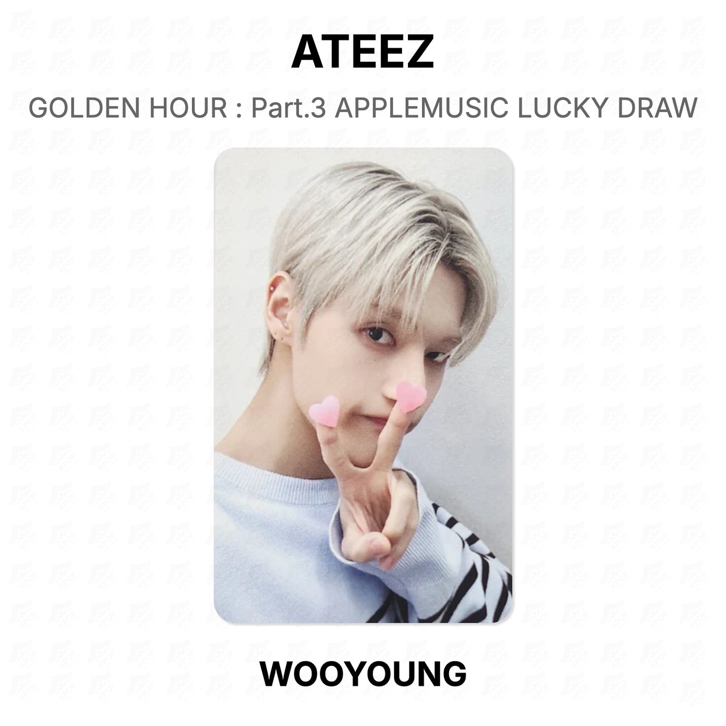 ATEEZ GOLDEN HOUR : Part.3 APPLEMUSIC LUCKY DRAW Official Photocard