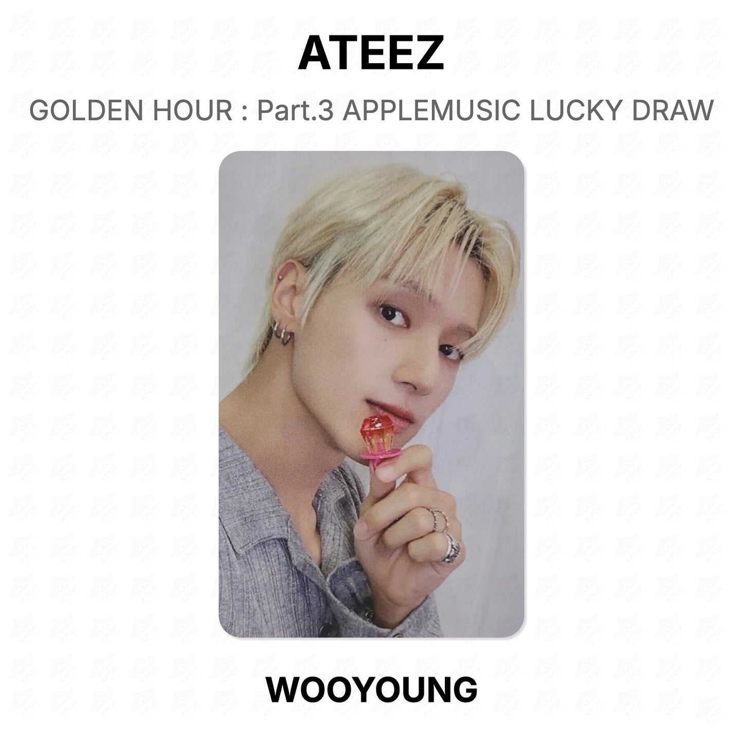 ATEEZ GOLDEN HOUR : Part.3 APPLEMUSIC LUCKY DRAW Official Photocard