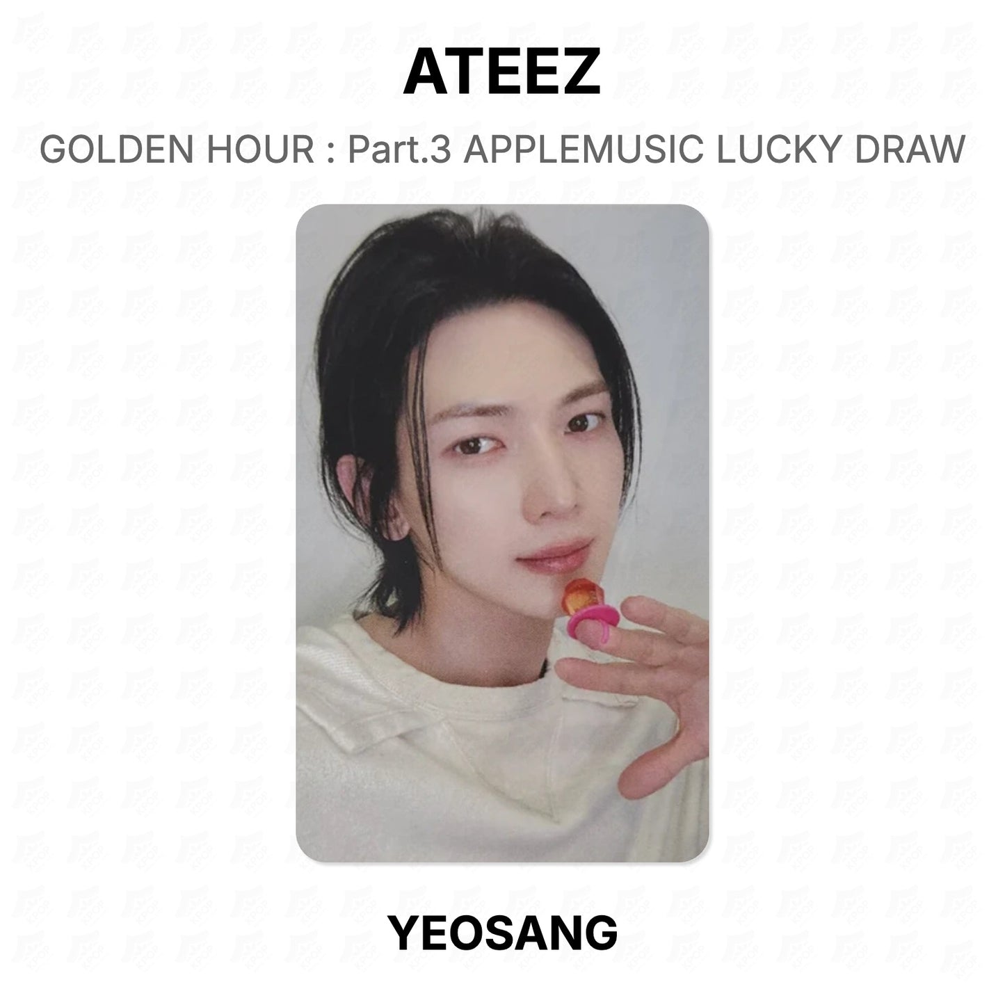 ATEEZ GOLDEN HOUR : Part.3 APPLEMUSIC LUCKY DRAW Official Photocard