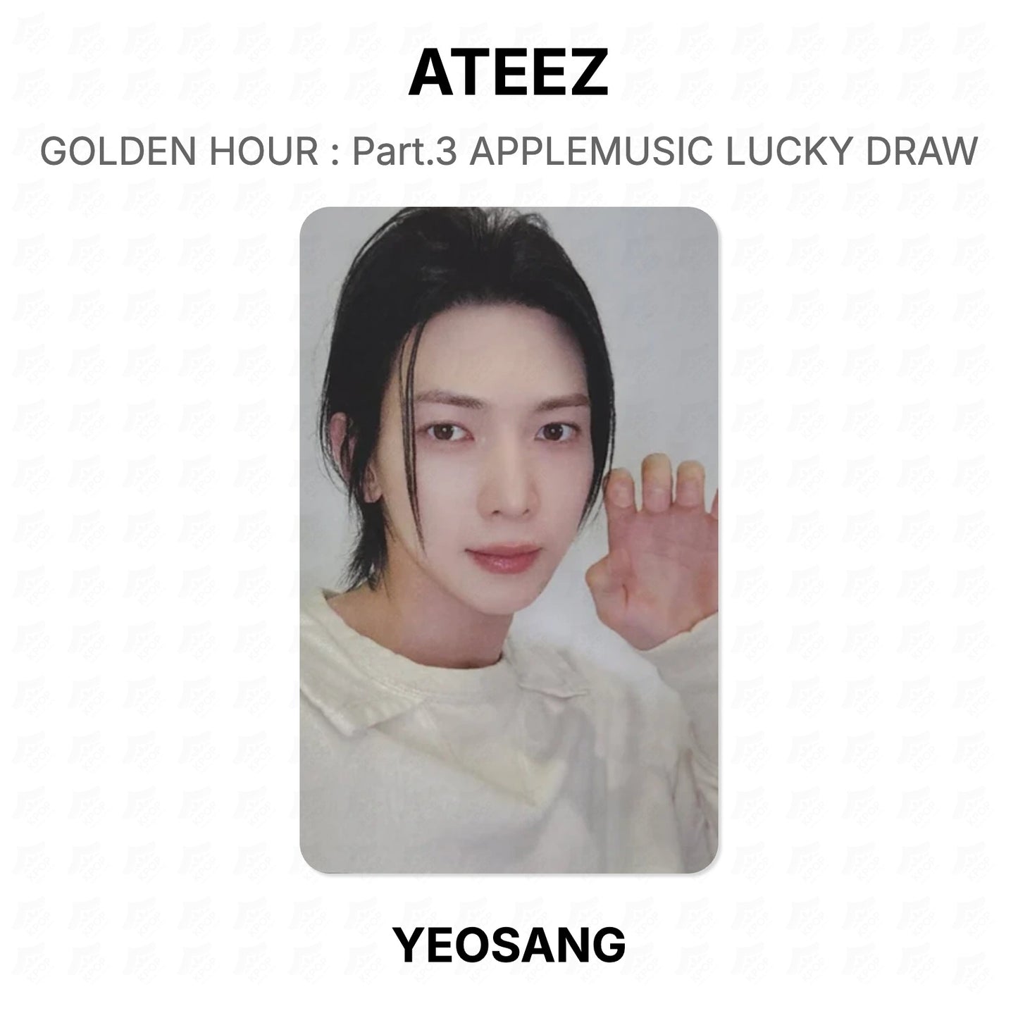 ATEEZ GOLDEN HOUR : Part.3 APPLEMUSIC LUCKY DRAW Official Photocard