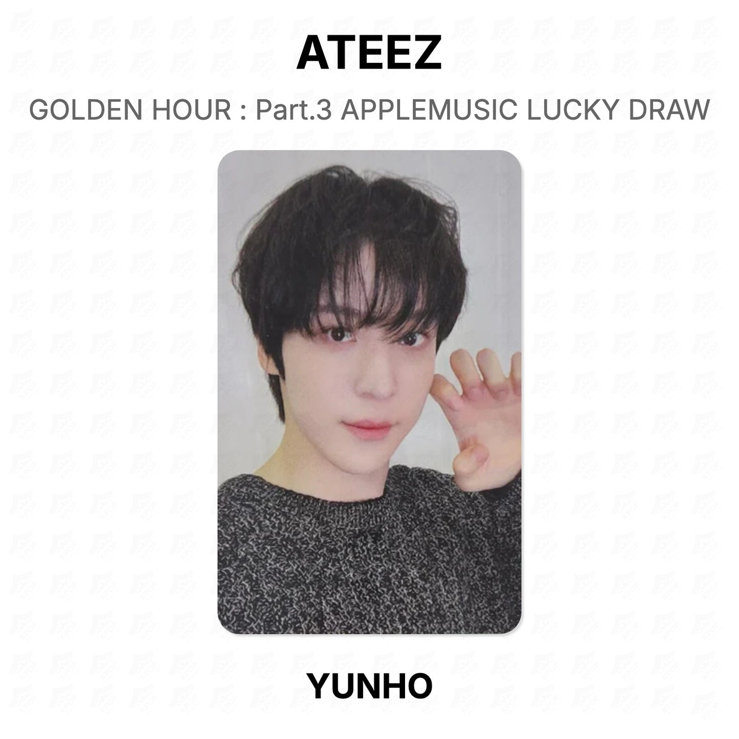 ATEEZ GOLDEN HOUR : Part.3 APPLEMUSIC LUCKY DRAW Official Photocard