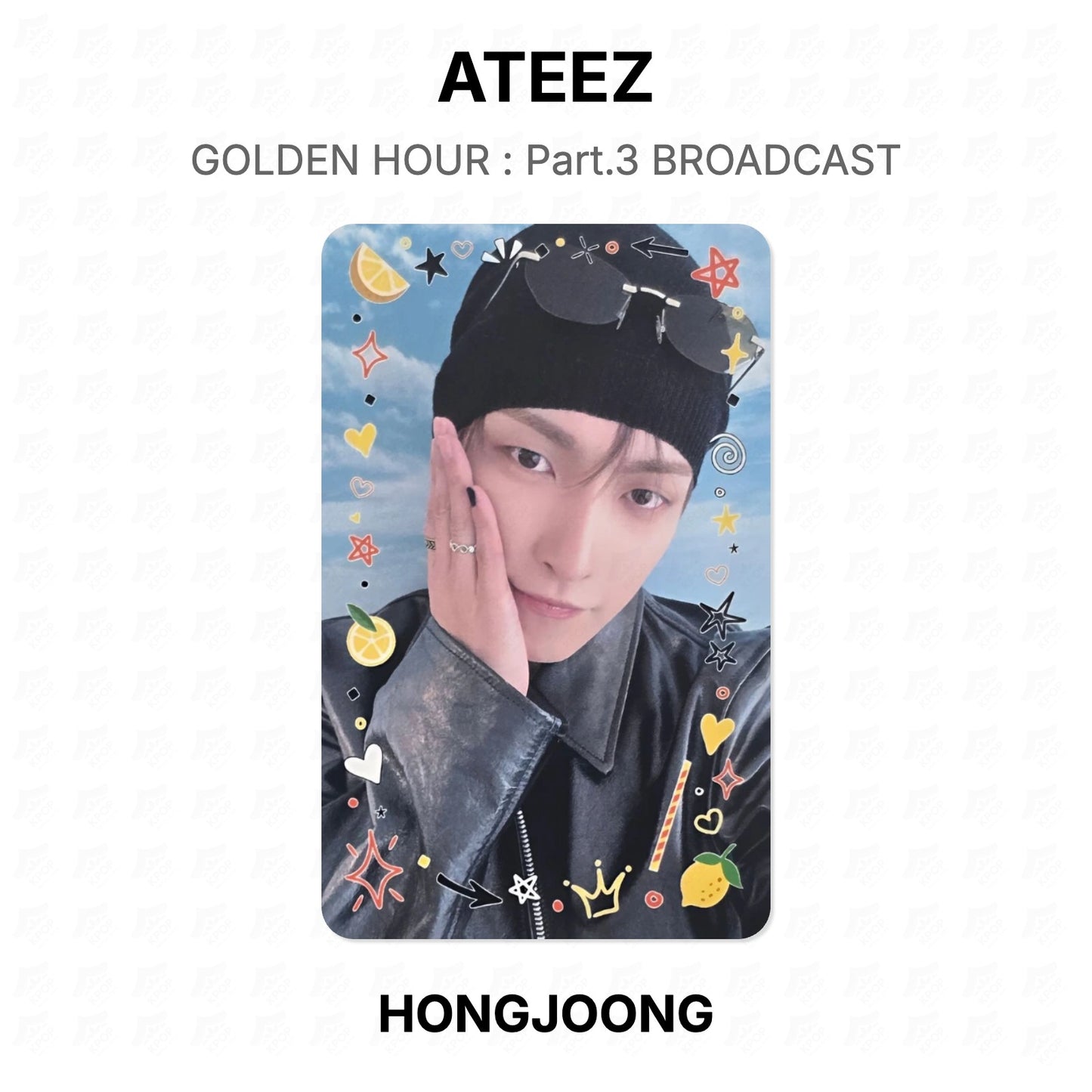 ATEEZ GOLDEN HOUR : Part.3 BROADCAST Offizielle Fotokarte