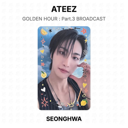 ATEEZ GOLDEN HOUR : Part.3 BROADCAST Offizielle Fotokarte