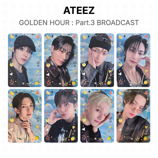 ATEEZ GOLDEN HOUR : Part.3 BROADCAST Offizielle Fotokarte