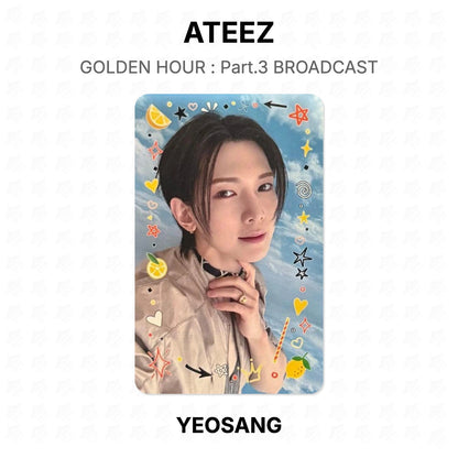 ATEEZ GOLDEN HOUR : Part.3 BROADCAST Offizielle Fotokarte
