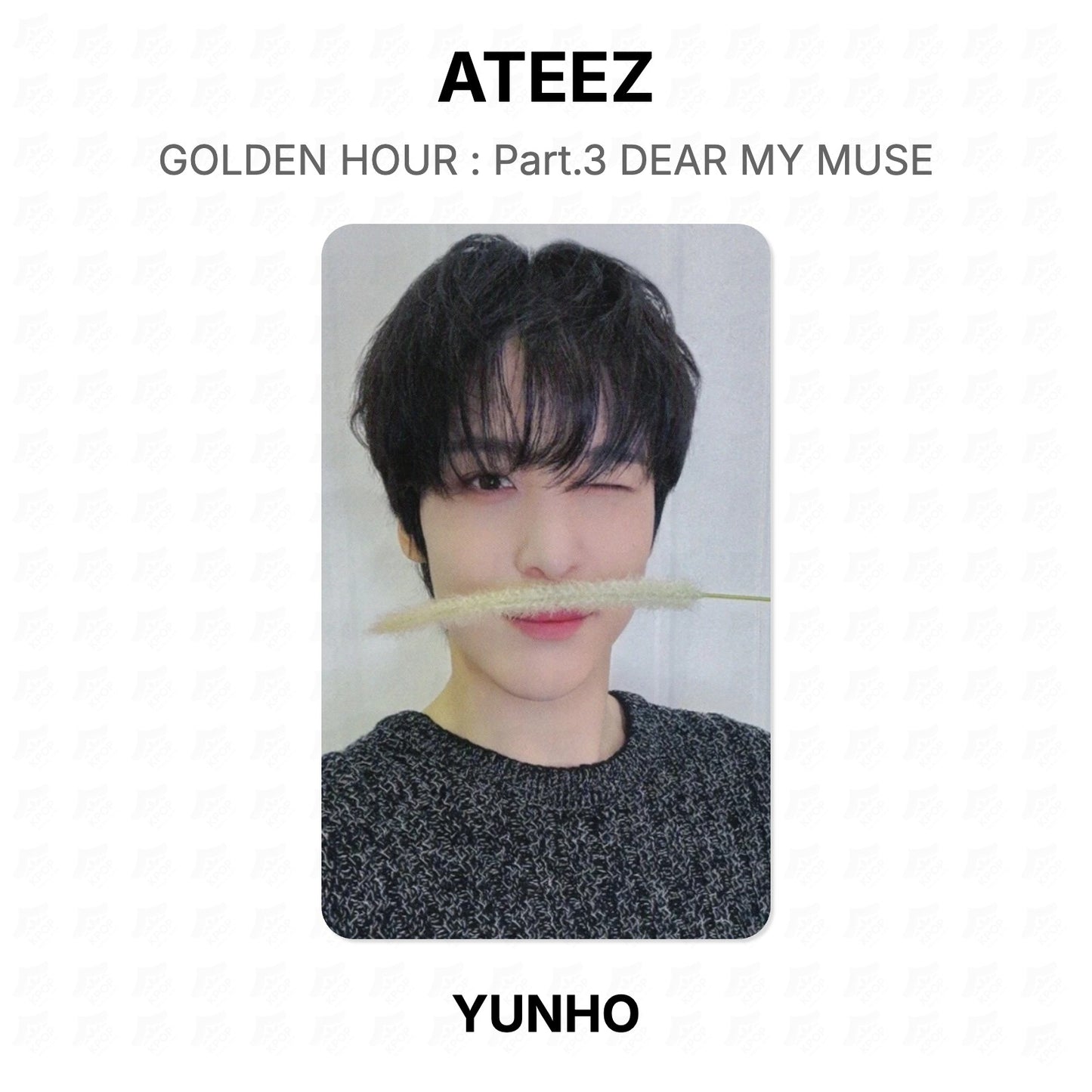 ATEEZ GOLDEN HOUR : Part.3 DEAR MY MUSE Official Photocard