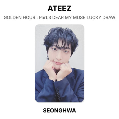 ATEEZ GOLDEN HOUR : Part.3 DEAR MY MUSE LUCKY DRAW Official Photocard