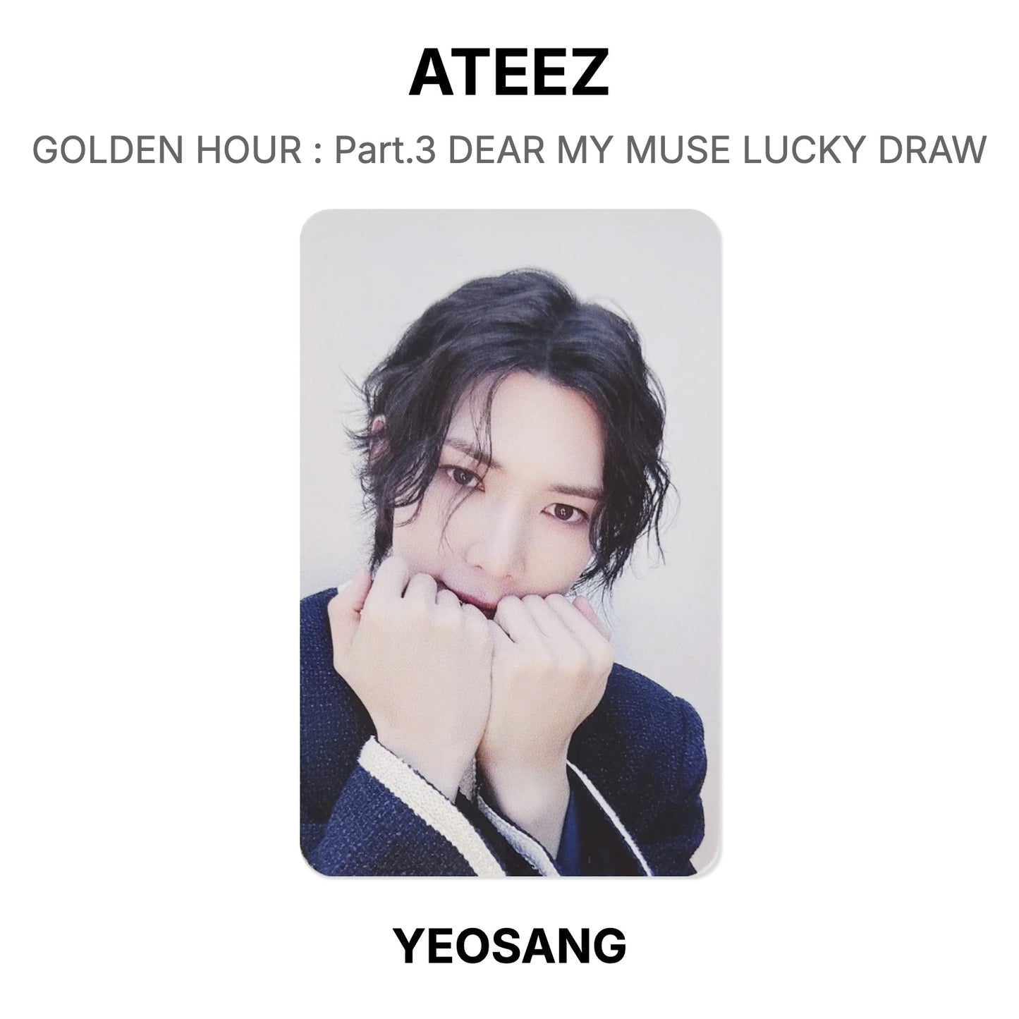 ATEEZ GOLDEN HOUR : Part.3 DEAR MY MUSE LUCKY DRAW Official Photocard