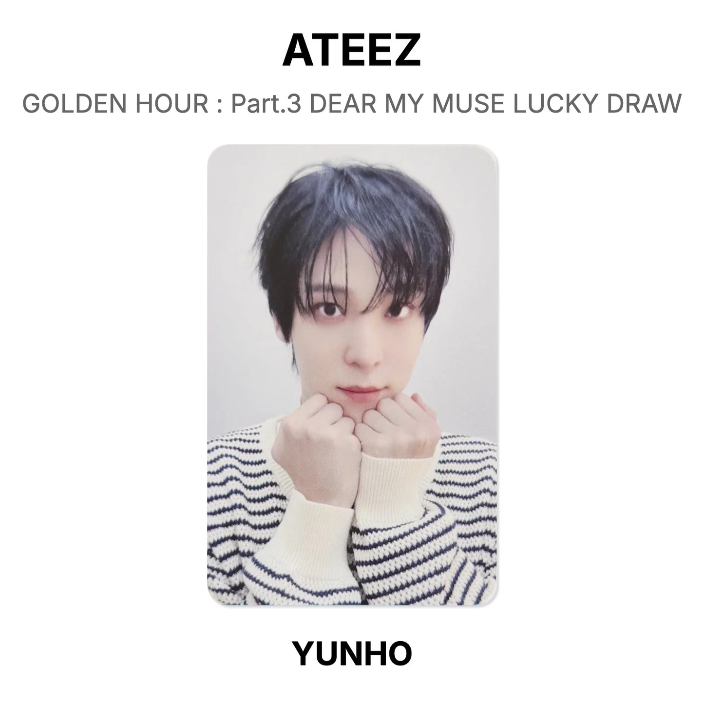 ATEEZ GOLDEN HOUR : Part.3 DEAR MY MUSE LUCKY DRAW Official Photocard