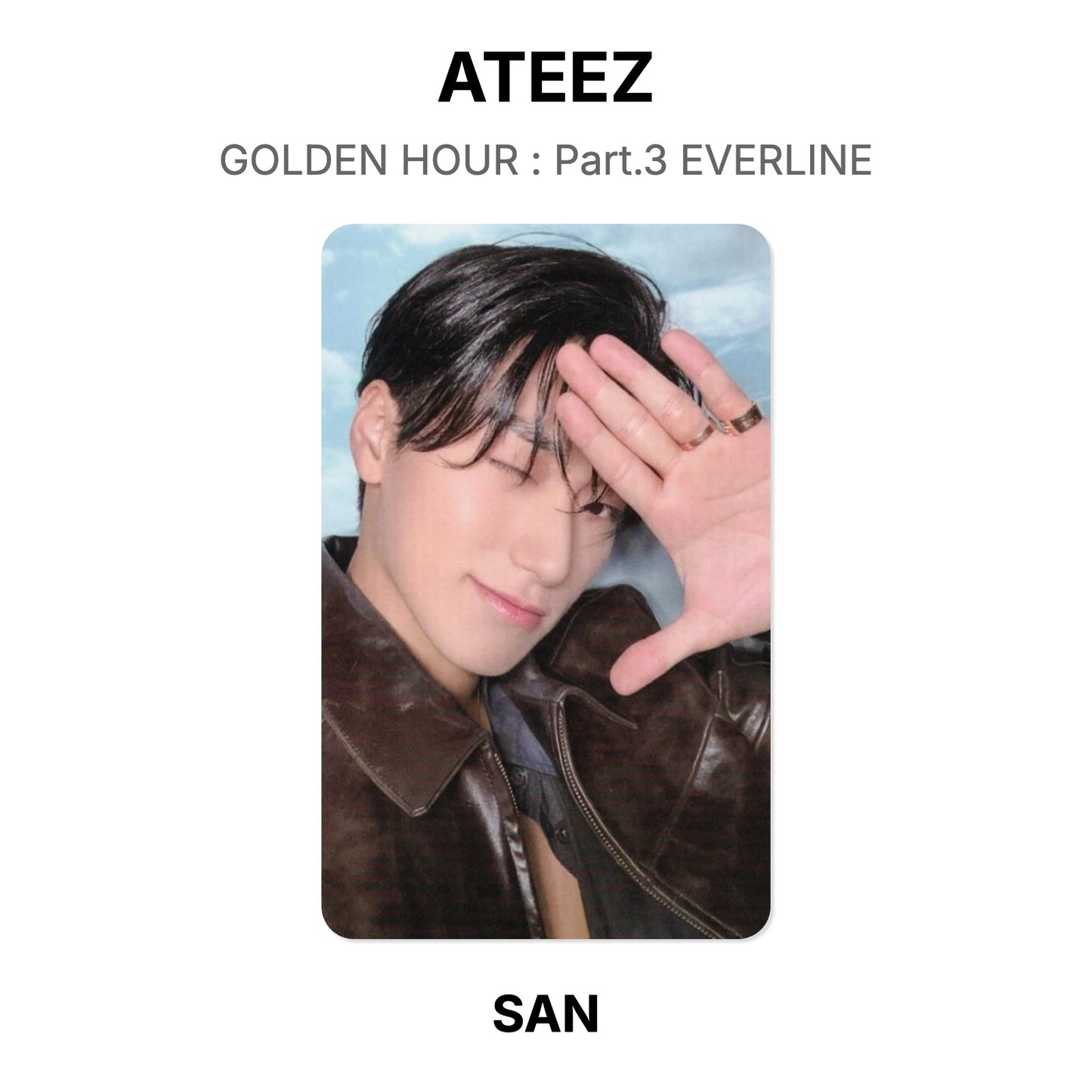 ATEEZ GOLDEN HOUR : Part.3 EVERLINE Official Photocard